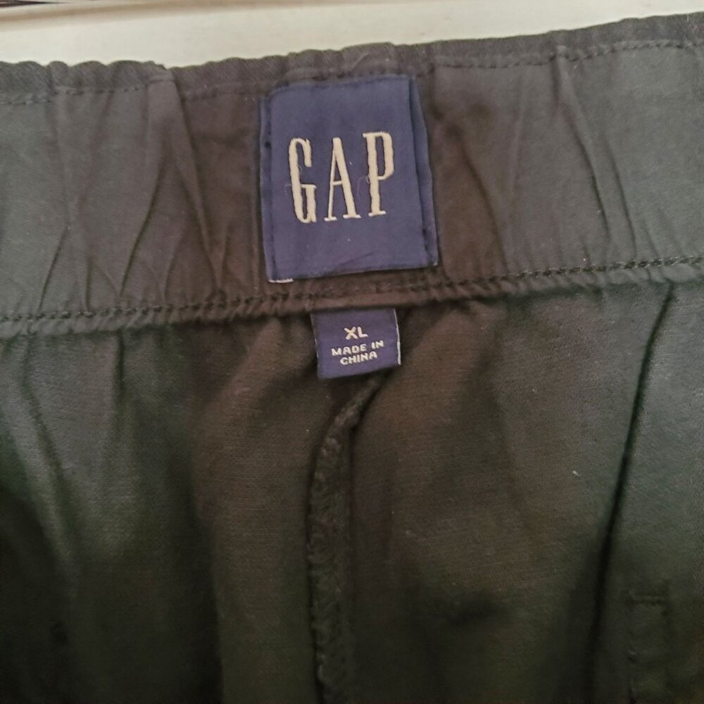 Gap Womens Black Cargo Pants XL Elastic Waist - Picture 6 of 9